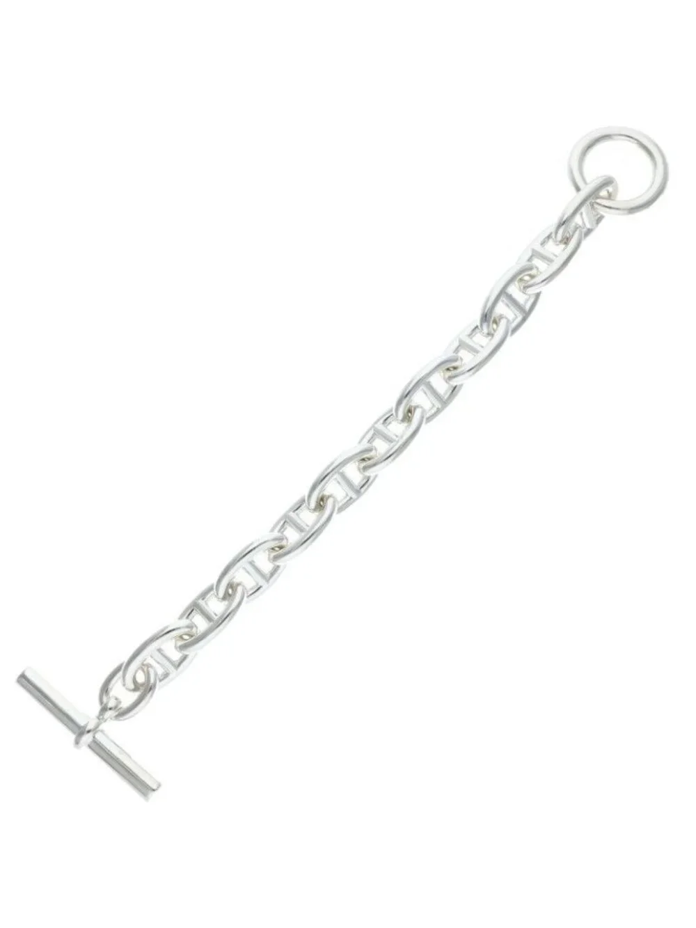 Hermes Chaine D'ancre TGM Silver Bracelet
